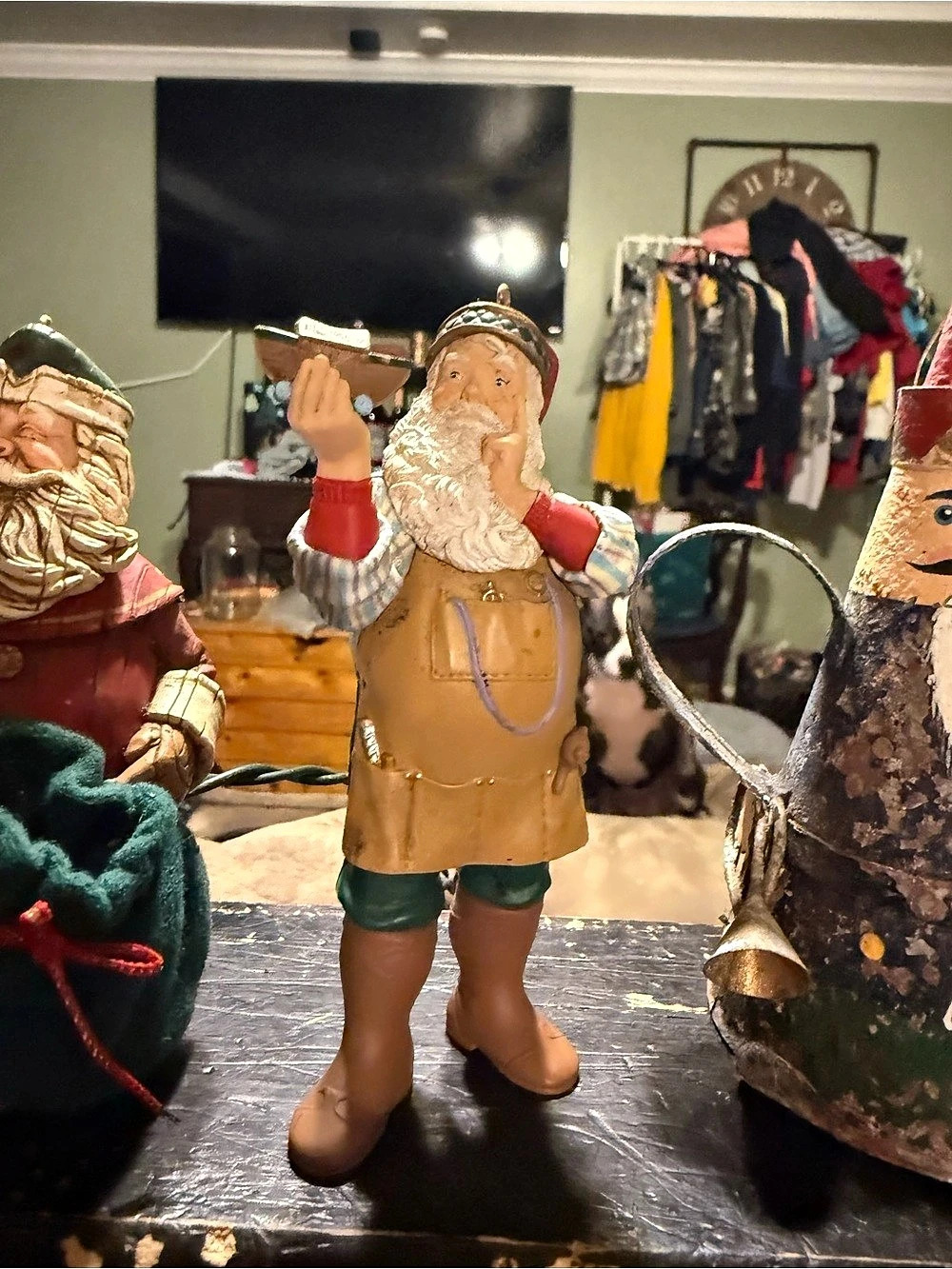 Vintage Department 56 Santa Figurine Holiday Decor